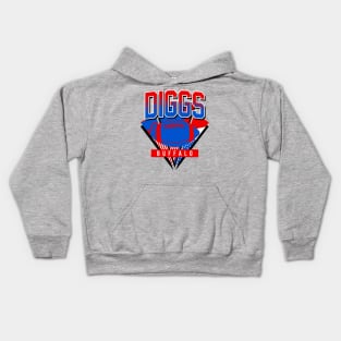 Vintage Buffalo Football Diggs Kids Hoodie